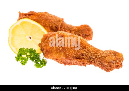 Due caviglie di pollo con prezzemolo e limone Foto Stock