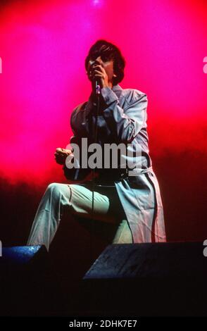 Pulp si esibisce al Glastonbury Festival 1998, Worthy Farm Somerset, Inghilterra. Foto Stock
