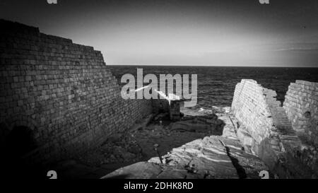 Antiche rovine dell'isola di Malta Foto Stock