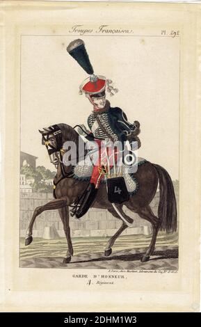 cavalier du 4e régiment de Gardes d'honneur 1er Empire Foto Stock