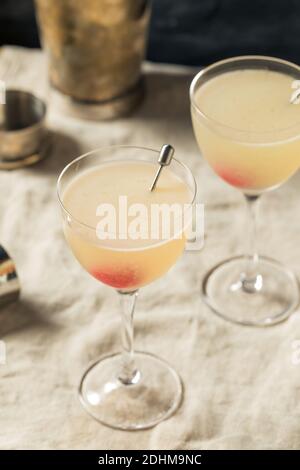 Cocktail rinfrescante al casinò boozy con Gin Maraschino e Lemon Foto Stock