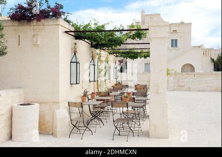 Il villaggio di Egnazia a Savelletri di Fasano in Puglia Foto Stock