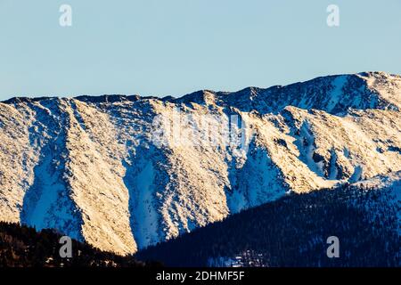 Neve coperta Simmons Peak; altitudine 12.050'; vicino a Salida; Colorado; USA Foto Stock