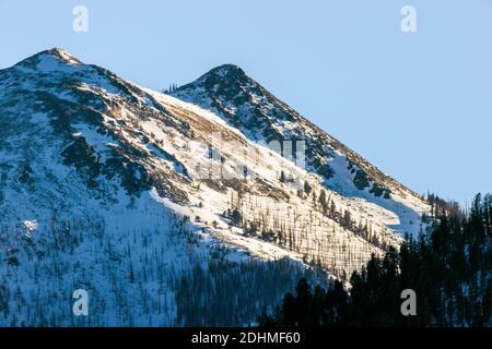 Neve coperta Simmons Peak; altitudine 12.050'; vicino a Salida; Colorado; USA Foto Stock
