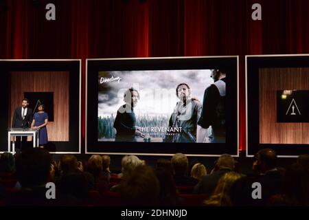 L'ottantottantesimo Oscar Nomations Announcement all'Academy of Motion Picture Arts and Sciences il 14 gennaio 2016 a Los Angeles, California. Foto di Lionel Hahn/ABACAPRESS.COM Foto Stock