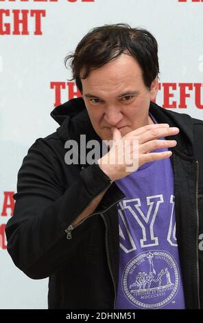 Quentin Tarantino partecipa ad una fotocellula per il film The Hateful Eight il 28 gennaio 2016 a Roma, Italia. Foto di Eric Vandeville/ABACAPRESS.COM Foto Stock