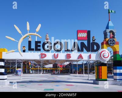 Attrazioni per famiglie a Dubai | parchi e resort a Dubai - LEGOLAND Parco a tema di Dubai Foto Stock