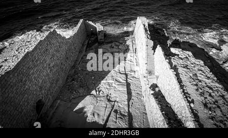 Antiche rovine dell'isola di Malta Foto Stock