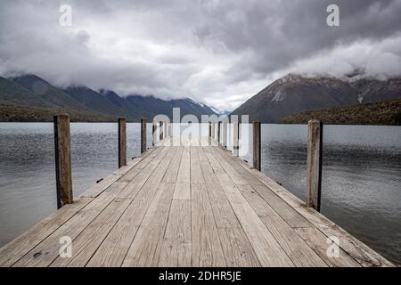 Lago Rotoiti, Saint Arnaud, Nelson, Tasman, Nuova Zelanda, Sabato, Novembre 21, 2020. Foto Stock