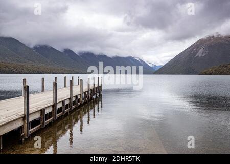 Lago Rotoiti, Saint Arnaud, Nelson, Tasman, Nuova Zelanda, Sabato, Novembre 21, 2020. Foto Stock