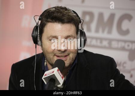 Esclusivo. Philippe Lellouche è intervistato da Brigitte Lahaie sulla radio RMC a Parigi, Francia, 10 marzo 2016. Foto di Jerome Domine/ABACAPRESS.COM Foto Stock