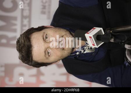 Esclusivo. Philippe Lellouche è intervistato da Brigitte Lahaie sulla radio RMC a Parigi, Francia, 10 marzo 2016. Foto di Jerome Domine/ABACAPRESS.COM Foto Stock