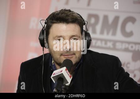 Esclusivo. Philippe Lellouche è intervistato da Brigitte Lahaie sulla radio RMC a Parigi, Francia, 10 marzo 2016. Foto di Jerome Domine/ABACAPRESS.COM Foto Stock