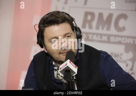 Esclusivo. Philippe Lellouche è intervistato da Brigitte Lahaie sulla radio RMC a Parigi, Francia, 10 marzo 2016. Foto di Jerome Domine/ABACAPRESS.COM Foto Stock