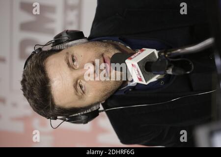 Esclusivo. Philippe Lellouche è intervistato da Brigitte Lahaie sulla radio RMC a Parigi, Francia, 10 marzo 2016. Foto di Jerome Domine/ABACAPRESS.COM Foto Stock