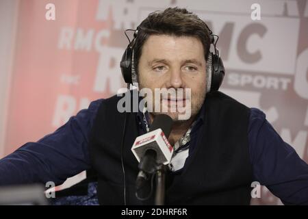Esclusivo. Philippe Lellouche è intervistato da Brigitte Lahaie sulla radio RMC a Parigi, Francia, 10 marzo 2016. Foto di Jerome Domine/ABACAPRESS.COM Foto Stock