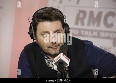 Esclusivo. Philippe Lellouche è intervistato da Brigitte Lahaie sulla radio RMC a Parigi, Francia, 10 marzo 2016. Foto di Jerome Domine/ABACAPRESS.COM Foto Stock