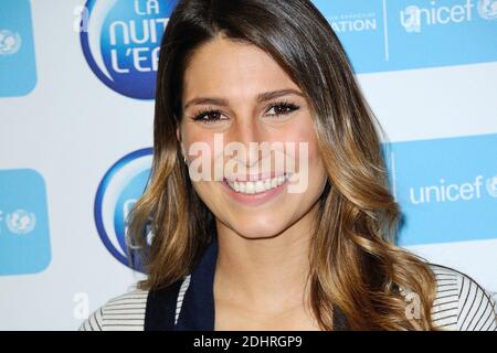 Laury Thilleman (Miss France 2011) assiste a la 9e Edition de 'la Nuit de l'Eau' organisee par la Federation Francaise de Natation au profit de l'UNICEF a la piscine Georges Hermant a Paris, France le 12 Mars 2016. Foto di Aurore Marechal/ABACAPRESS.COM Foto Stock