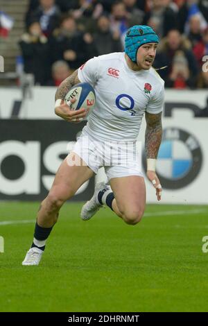 Jack Nowell in Inghilterra durante il torneo Rugby RBS 6 Nations, Francia contro Inghilterra a Stade de France, St-Denis, Francia, il 19 marzo 2016. L'Inghilterra ha vinto il 31-21. Foto di Henri Szwarc/ABACAPRESS.COM Foto Stock