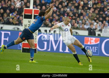 Mike Brown in Inghilterra durante il torneo Rugby RBS 6 Nations, Francia contro Inghilterra a Stade de France, St-Denis, Francia, il 19 marzo 2016. L'Inghilterra ha vinto il 31-21. Foto di Henri Szwarc/ABACAPRESS.COM Foto Stock