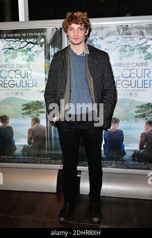 Niels Schneider assiste a l'avant-premiere du film 'le Coeur Regulier' au Mk2 Bibliotheque a Paris, France le 21 Mars 2016. Foto di Aurore Marechal/ABACAPRESS.COM Foto Stock