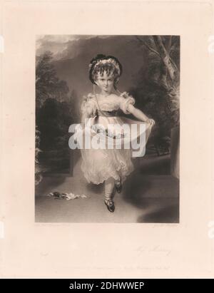 Miss Murray, Stampa realizzata da George H. Phillips, Active 1819–1825, British, After Sir Thomas Lawrence, 1769–1830, British, 1839, Mezzotint (prova) su carta spessa, leggermente testurizzata, crema di wove, foglio: 16 1/4 × 12 pollici (41.3 × 30.5 cm), piatto: 13 1/8 × 10 1/16 pollici (33.3 × 25.6 cm) e immagine: 9 × 6 15/16 pollici (22.9 × 17.6 cm Foto Stock