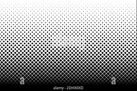 Motivo geometrico basato su quadrati su sfondo bianco.senza giunture in una direzione.breve dissolvenza in uscita. 46 cifre in altezza. La trasformazione radiale misura Illustrazione Vettoriale