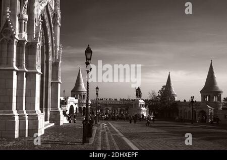 Al Bastione del Pescatore a Budapest Foto Stock