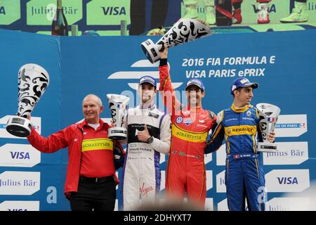 Formule e a Parigi, Francia il 23 aprile 2016. Foto di Alain Apaydin/ABACAPRESS.COM Foto Stock