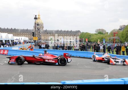 Formule e a Parigi, Francia il 23 aprile 2016. Foto di Alain Apaydin/ABACAPRESS.COM Foto Stock