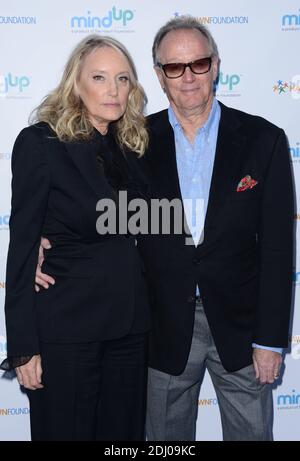 File photo - Peter fonda partecipa all'Annual Goldie's Love in for Kids ospitato da Goldie Hawn alla Green Acres Estate di Ron Burkle il 6 maggio 2016 a Beverly Hills, CA, USA. Peter fonda, la stella, co-scrittore e produttore del classico di culto Easy Rider del 1969, è morto all'età di 79 anni. Peter fonda faceva parte di una famiglia di veterani di Hollywood. Oltre ad essere il fratello di Jane fonda, era anche il figlio dell'attore Henry fonda, e padre di Bridget, anche un attore. Foto di Lionel Hahn/ABACAPRESS.COM Foto Stock