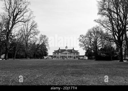 Storico Mount Vernon, residenza di George Washington Foto Stock