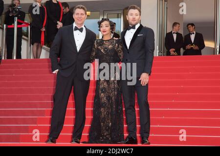 Jeff Nichols, attrice Ruth neGa e attore Joel Edgerton - CANNES 2016 - MONTEE DES MARCHES DU FILM 'LOVING' Foto di Nasser Berzane/ABACAPRESS.COM Foto Stock