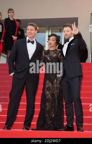 Jeff Nichols, attrice Ruth neGa e attore Joel Edgerton - CANNES 2016 - MONTEE DES MARCHES DU FILM 'LOVING' Foto di Nasser Berzane/ABACAPRESS.COM Foto Stock