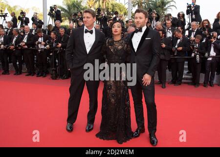 Jeff Nichols, attrice Ruth neGa e attore Joel Edgerton - CANNES 2016 - MONTEE DES MARCHES DU FILM 'LOVING' Foto di Nasser Berzane/ABACAPRESS.COM Foto Stock