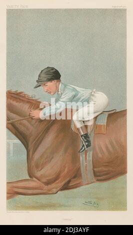 Vanity Fair: Jockeys; 'Johnny', Johnny Reiff, 23 agosto 1900, Leslie Matthew 'Sty' Ward, 1851–1922, British, 1900, Chromolithograph Foto Stock