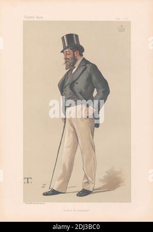 Vanity Fair - uomini d'affari e Empire Builders. "un uomo d'affari". Lord Henniker. 1 luglio 1882, Theobald Chartran, 1849–1907, francese, 1882, Chromolithograph Foto Stock