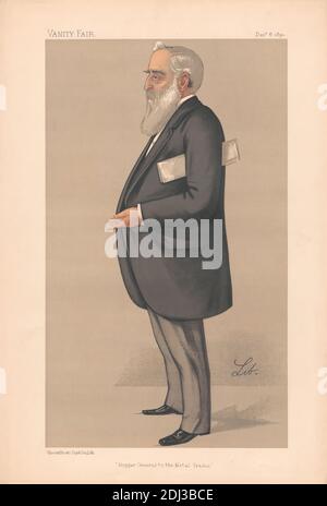 Vanity Fair - uomini d'affari e Empire Builders. "Beggar-generale ai mestieri del metallo. Kennard. 6 dicembre 1890, Liborio Prosperi, 1854–1928, Italiano, 1890, Chromolitografia Foto Stock