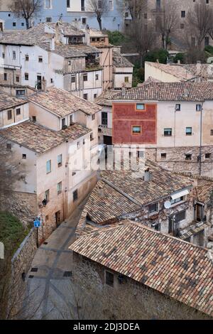 Cuenca. 11 Dicembre 2020. Photo taken on 11 dic 2020 mostra lo scenario di Cuenca, Spagna. Cuenca, patrimonio dell'umanità, è rinomata per i suoi numerosi edifici storici. Credit: Meng Dingbo/Xinhua/Alamy Live News Foto Stock