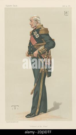 Vanity Fair: Militare e Marina; 'ammiraglio della flotta', Sir Alexander Milne, 29 luglio 1882, Theobald Chartran, 1849–1907, francese, 1882, Chromolithograph Foto Stock