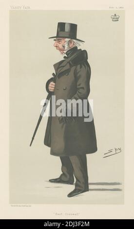 Politici - Vanity Fair. 'Cornovaglia Est'. Lord Robartes. 4 febbraio 1882, Leslie Matthew 'Sty' Ward, 1851–1922, British, 1882, Chromolithograph Foto Stock