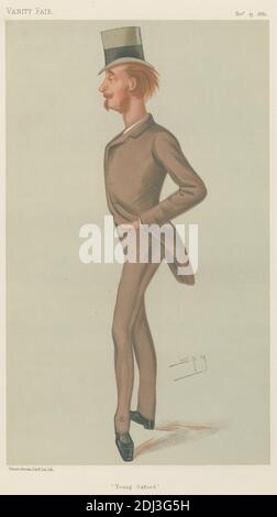 Vanity Fair: Insegnanti e dirigenti; 'Young Oxford', Visconte Lymington, 13 novembre 1880, Leslie Matthew 'Sty' Ward, 1851–1922, British, 1880, Chromolithograph Foto Stock