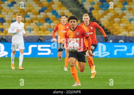 KIEV, UCRAINA - 1 DICEMBRE 2020: TAISON. La partita di calcio del Gruppo B della UEFA Champions League FC Shakhtar Donetsk vs Real Madrid FC Foto Stock
