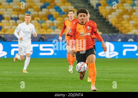 KIEV, UCRAINA - 1 DICEMBRE 2020: TAISON. La partita di calcio del Gruppo B della UEFA Champions League FC Shakhtar Donetsk vs Real Madrid FC Foto Stock