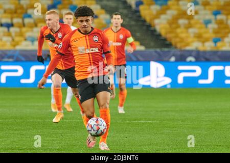 KIEV, UCRAINA - 1 DICEMBRE 2020: TAISON. La partita di calcio del Gruppo B della UEFA Champions League FC Shakhtar Donetsk vs Real Madrid FC Foto Stock