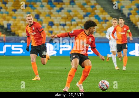 KIEV, UCRAINA - 1 DICEMBRE 2020: TAISON. La partita di calcio del Gruppo B della UEFA Champions League FC Shakhtar Donetsk vs Real Madrid FC Foto Stock