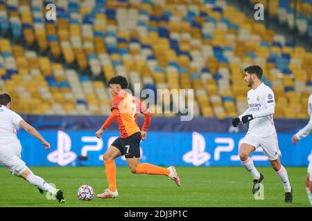 KIEV, UCRAINA - 1 DICEMBRE 2020: TAISON. La partita di calcio del Gruppo B della UEFA Champions League FC Shakhtar Donetsk vs Real Madrid FC Foto Stock