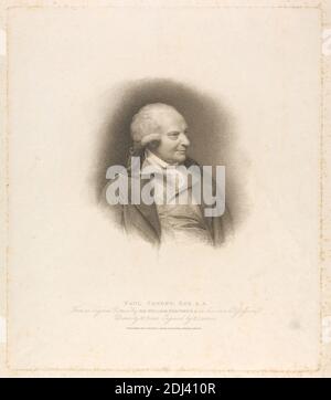 Paul Sandby, Esq., R.A., Henry Landseer, attivo 1825, dopo William Evans, attivo 1797–1856, britannico, e: Sir William Beechey, 1753–1839, britannico, 1809, Engraving Foto Stock