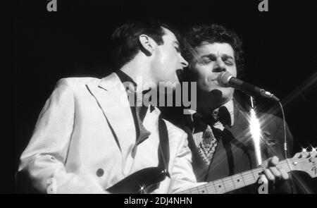 Kilburn e le strade alte. Gruppo britannico dei Pub Rock con Ian Dury in voce. Hammersmith Odeon 1975 Foto Stock