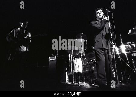 Kilburn e le strade alte. Gruppo britannico dei Pub Rock con Ian Dury in voce. Hammersmith Odeon 1975 Foto Stock